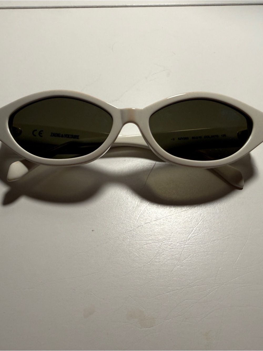 Zadig & Voltaire White Oval Women's Sunglasses